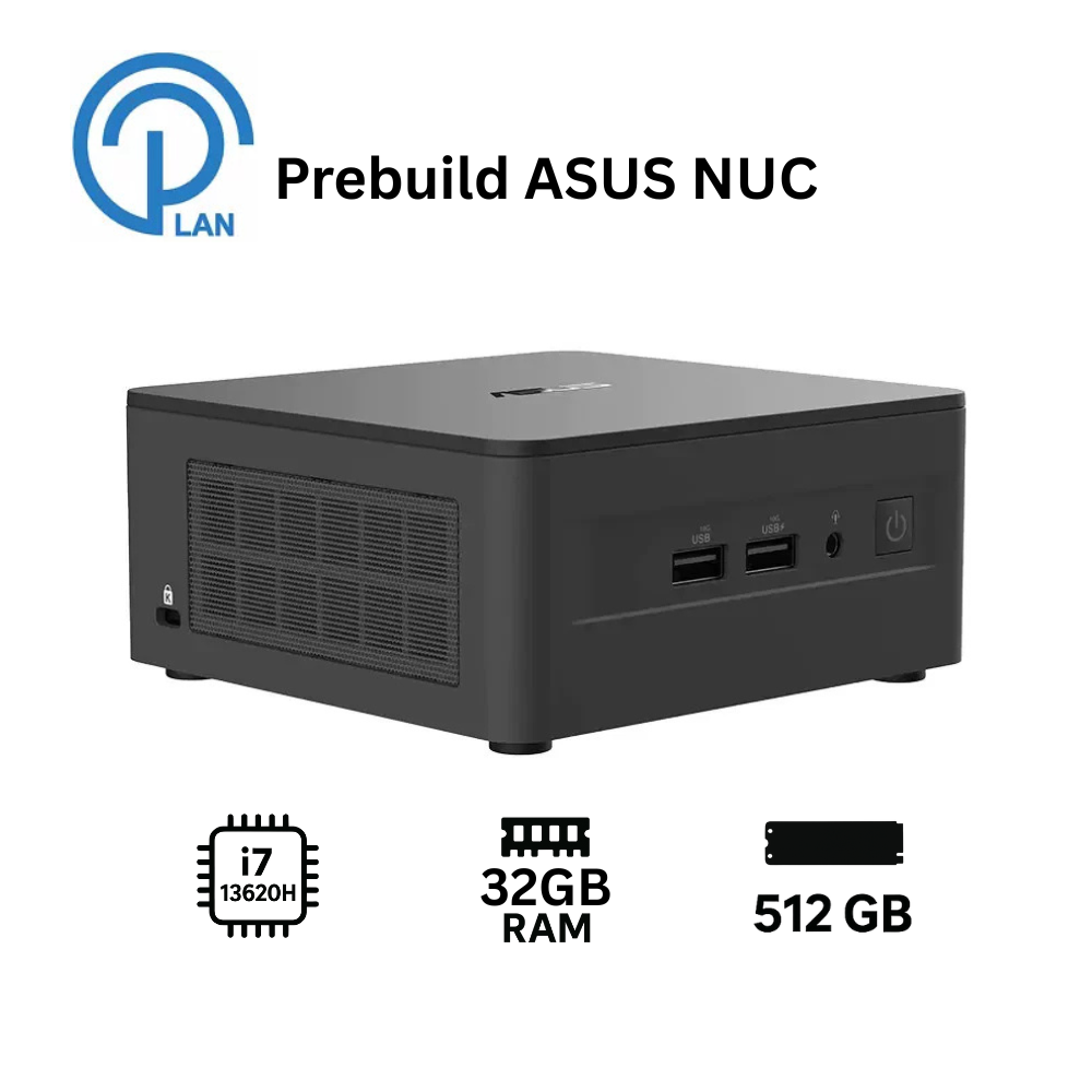 Asus NUC 13 Pro Tall Mini PC 13 Pro i7-13620H 32GB 512GB SSD, 2.5, 0/1 3 Year Warranty - RNUC13ANHH700000I