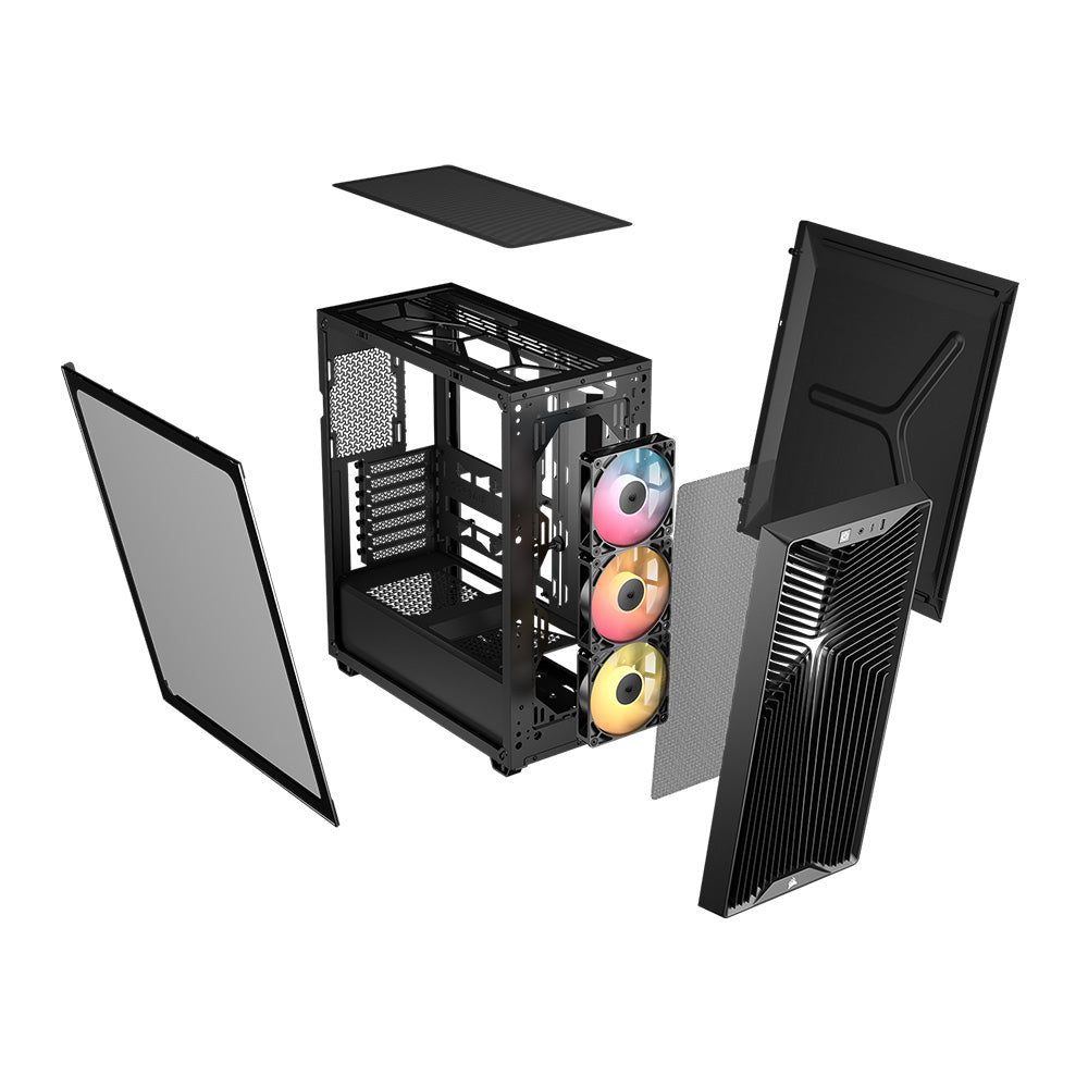 Corsair 3200D RS ARGB Mid-Tower PC ATX Case- Black