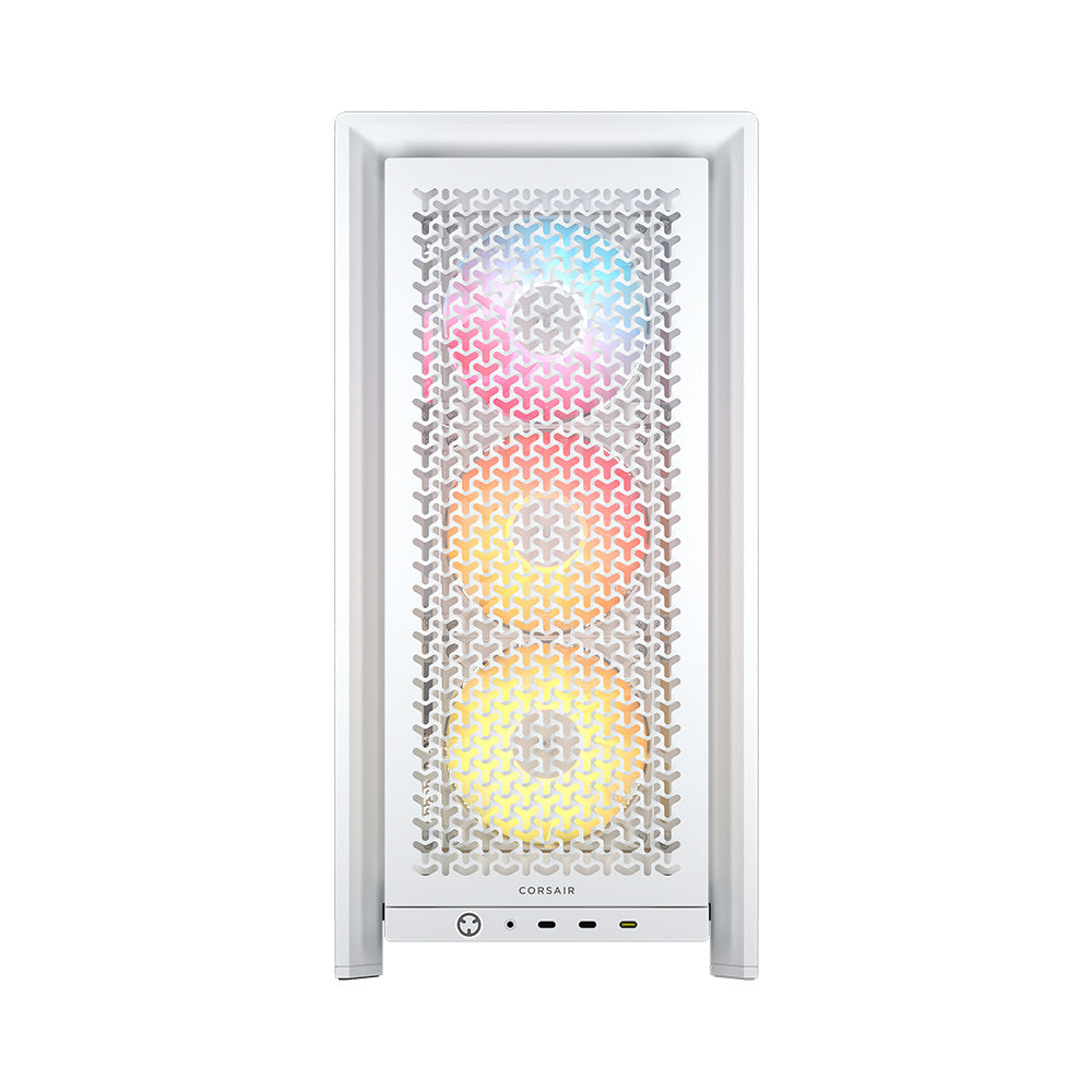 Corsair FRAME 4000D LCD RS ARGB Premium Mid-Tower E-ATX PC Case - White