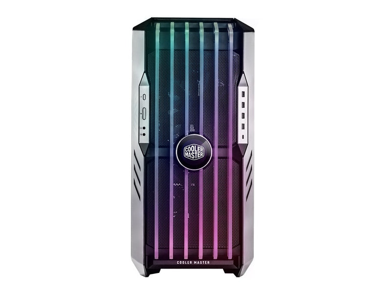 Cooler Master HAF 700 EVO, Edge-Lit ARGB Tempered Glass Intake Blades Design, Built-in LCD Display