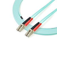 StarTech 5m 16.4ft LC/UPC to LC/UPC OM3 Multimode Fiber Optic Cable
