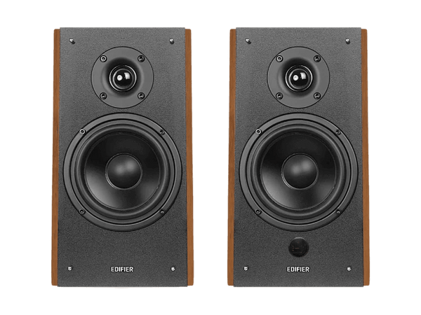 Edifier R2000DB-BROWN Powered Bluetooth Bookshelf Speakers 25mm Eagle Eye tweeters 5 ' bass unit Pair devices via Bluetooth