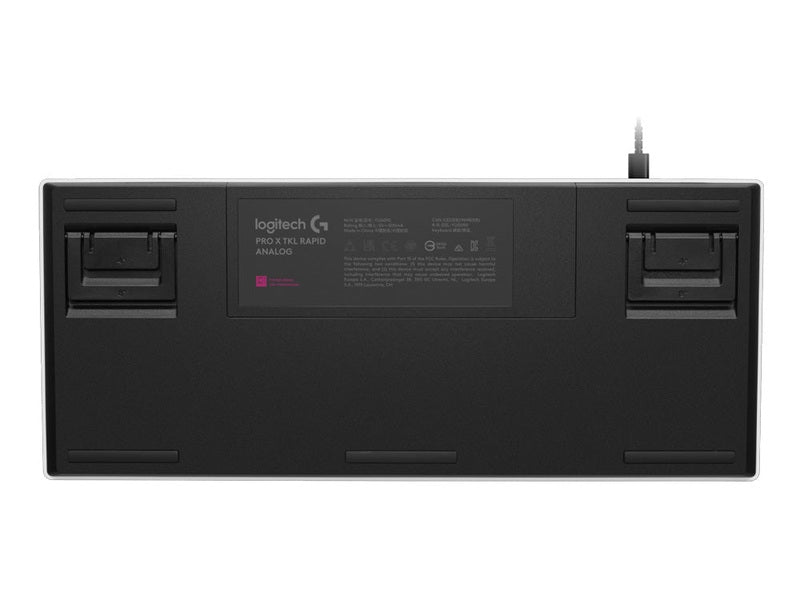 Logitech G PRO X TKL RAPID RGB Wired Mechanical Gaming Keyboard with Magnetic Analog Switches - White 920-013243