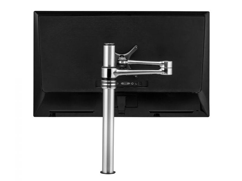 Atdec Visidec Focus Desk Mount Single Arm - Polished Silver