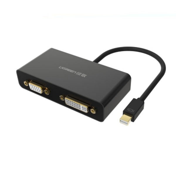 UGREEN 3-in-1 Mini DisplayPort to HDMI&VGA&DVI converter - black 10440