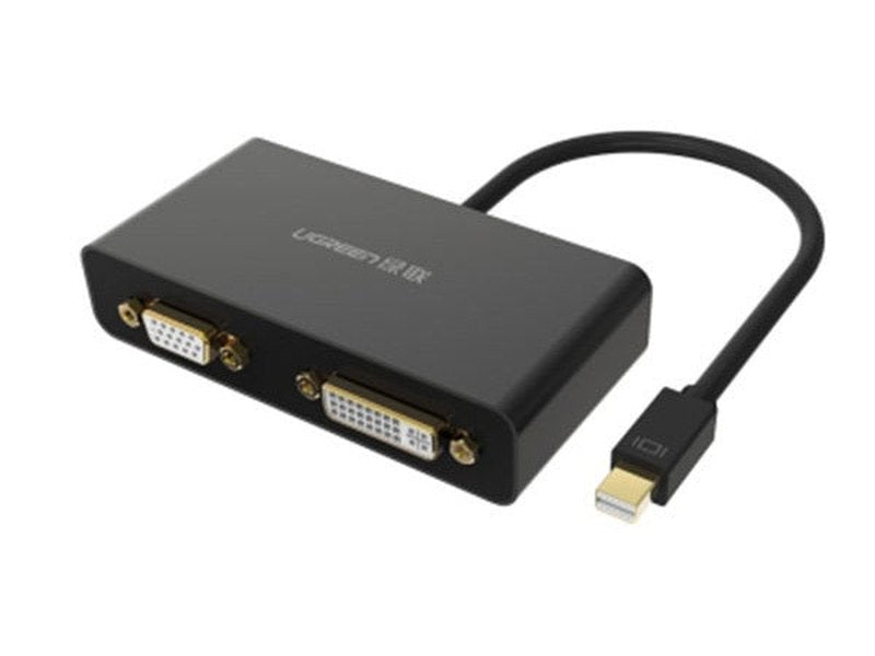 UGREEN 3-in-1 Mini DisplayPort to HDMI&VGA&DVI converter - black 10440