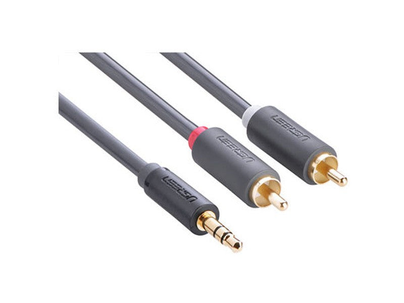 UGREEN 3.5mm male to 2RCA male cable 2M 10510