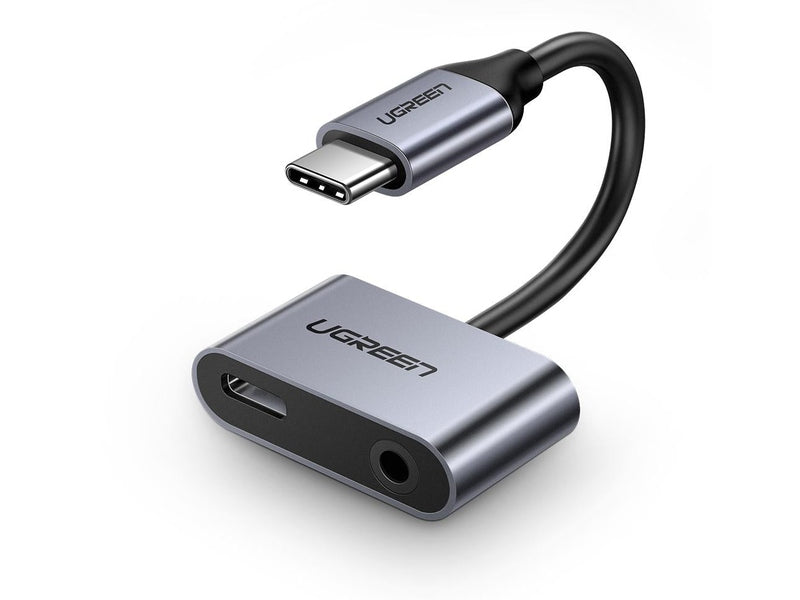 UGreen TypeC to 3.5mm Audio + TypeC Female Adapter Aluminium 50596