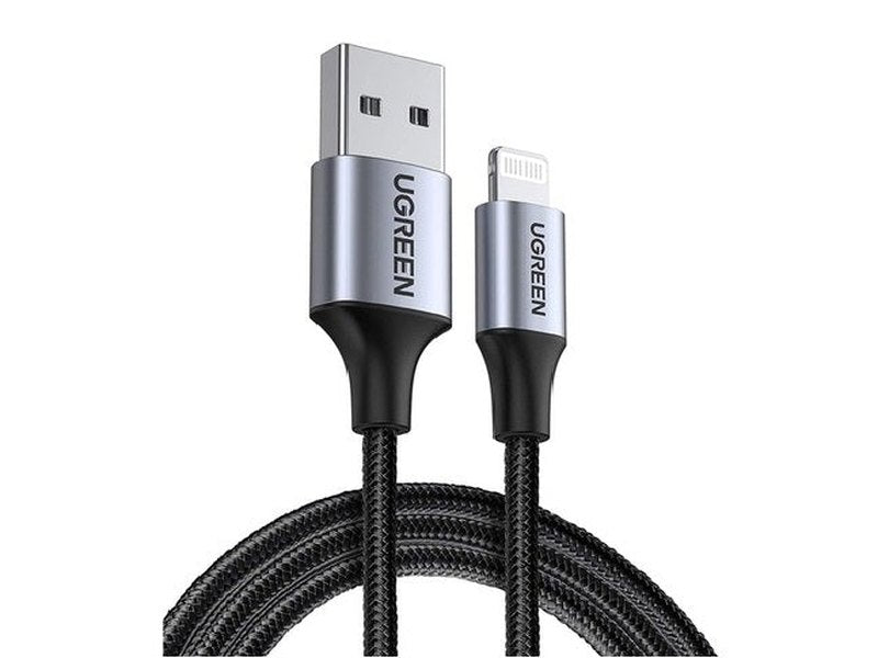 UGREEN 60158 USB-A to Lightning Charging Cable 2M Black