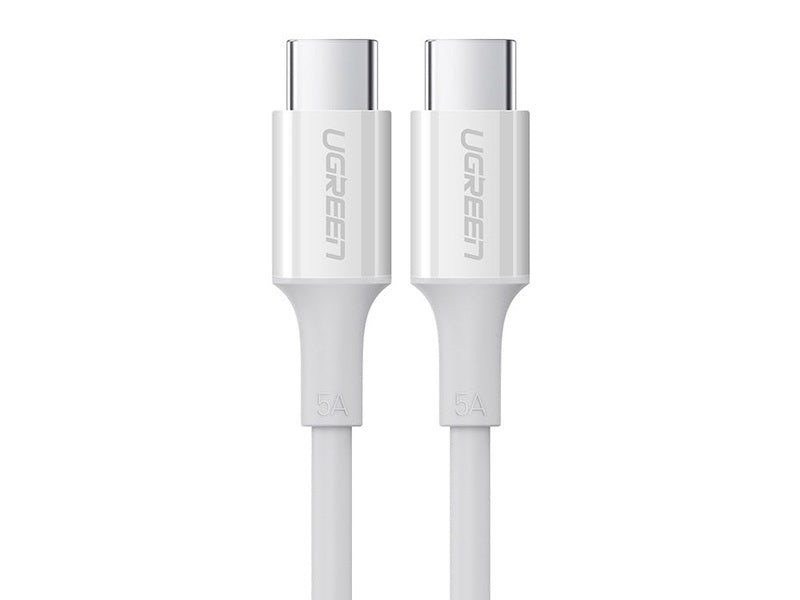 UGREEN 60552 USB-C 2.0 to TYPE-C Male to Male Data Cable 5A 2M White