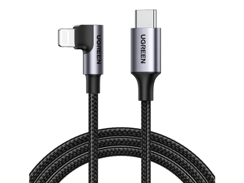 UGREEN 60763 90 Degree USB-C to Lightning Cable 1M