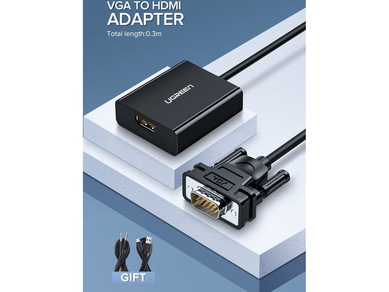 UGREEN VGA to HDMI Converter BLACK 60814