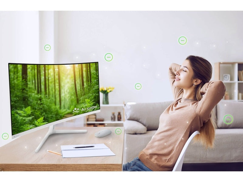 ASUS Eye Care Monitor 34" WQHD 1500R Curvature, Frameless, 100Hz, Air Ionizer, Eye Care Plus