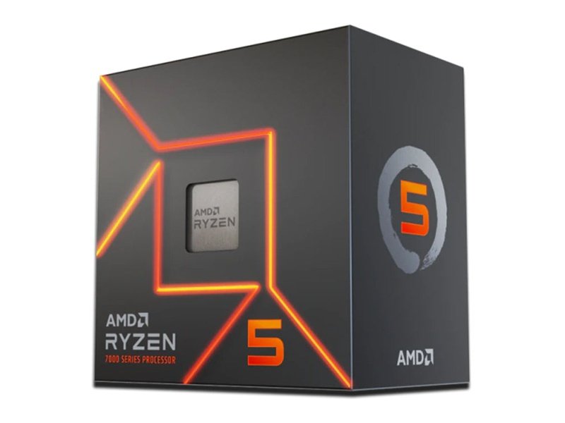 AMD Ryzen 5 7600 6-Core AM5 3.80GHz Unlocked CPU Processor + Wraith Stealth Cooler
