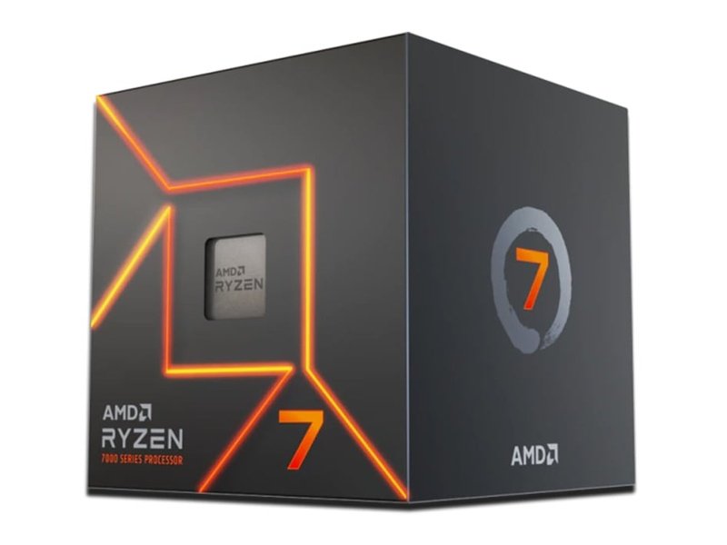 AMD Ryzen 7 7700 8-Core AM5 3.80GHz Unlocked CPU Processor + Wraith Prism Cooler