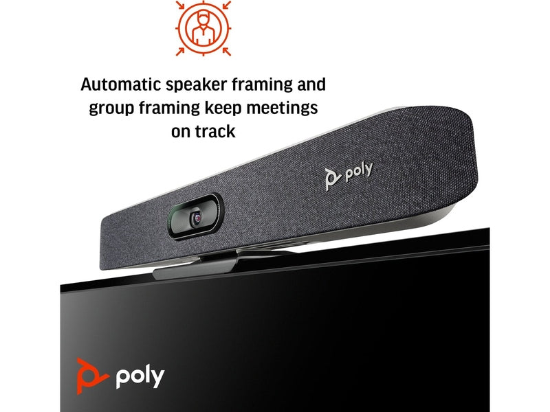 Poly 83Z46AA Studio X30 All-In-One Video Bar with TC8 Controller Kit