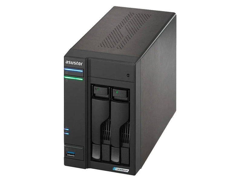 Asustor Lockerstor 2 Gen2+ AS6702T v2 2 Bay NAS, Quad-Core 2.0GHz 2x 5GbE