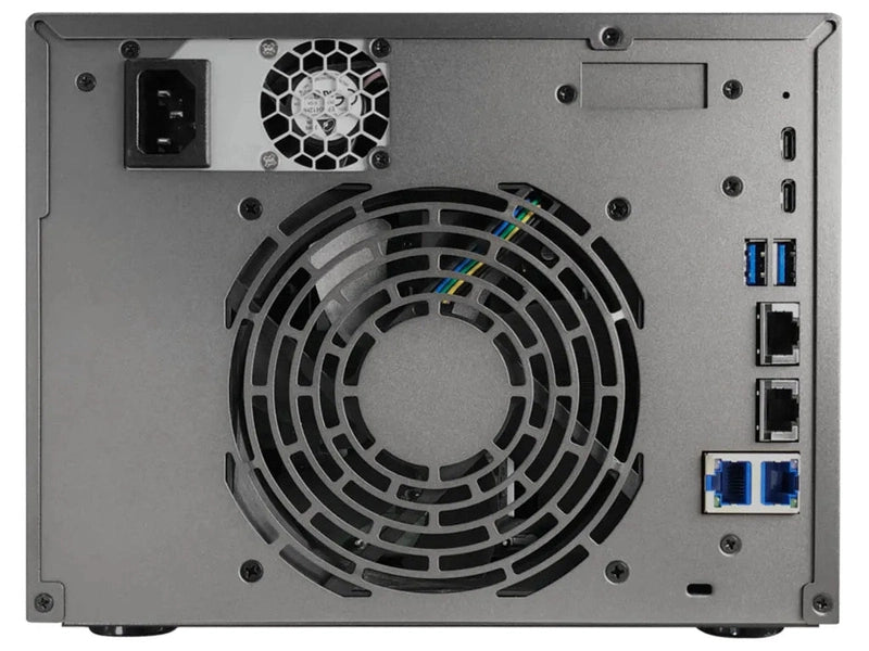 Asustor Lockerstor 6 Gen3 AS6806T 6 Bay NAS, Quad-Core 2.3GHz 2x 10GbE, 2x 5GbE, 16GB, 4x M.2 SSD Slots Diskless