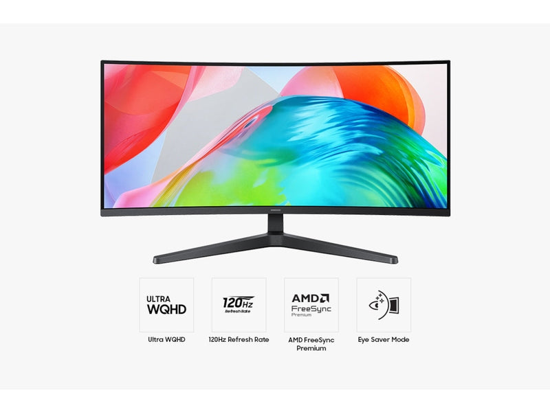 Samsung ViewFinity S5 S55GH 34" 120Hz UWQHD VA Curved FreeSync Monitor LS34H550GAEXXY