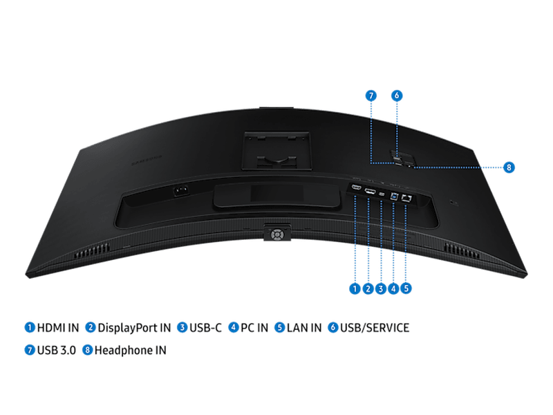 Samsung 34" ViewFinity S65VC Curved WQHD Webcam Business Monitor