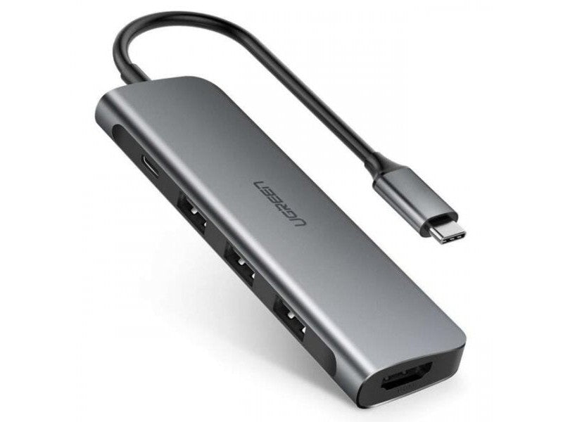 UGREEN TypeC 5 in 1 Adaptor - HDMI + USB 3.0*3 + TypeC PD Power Converter 50209