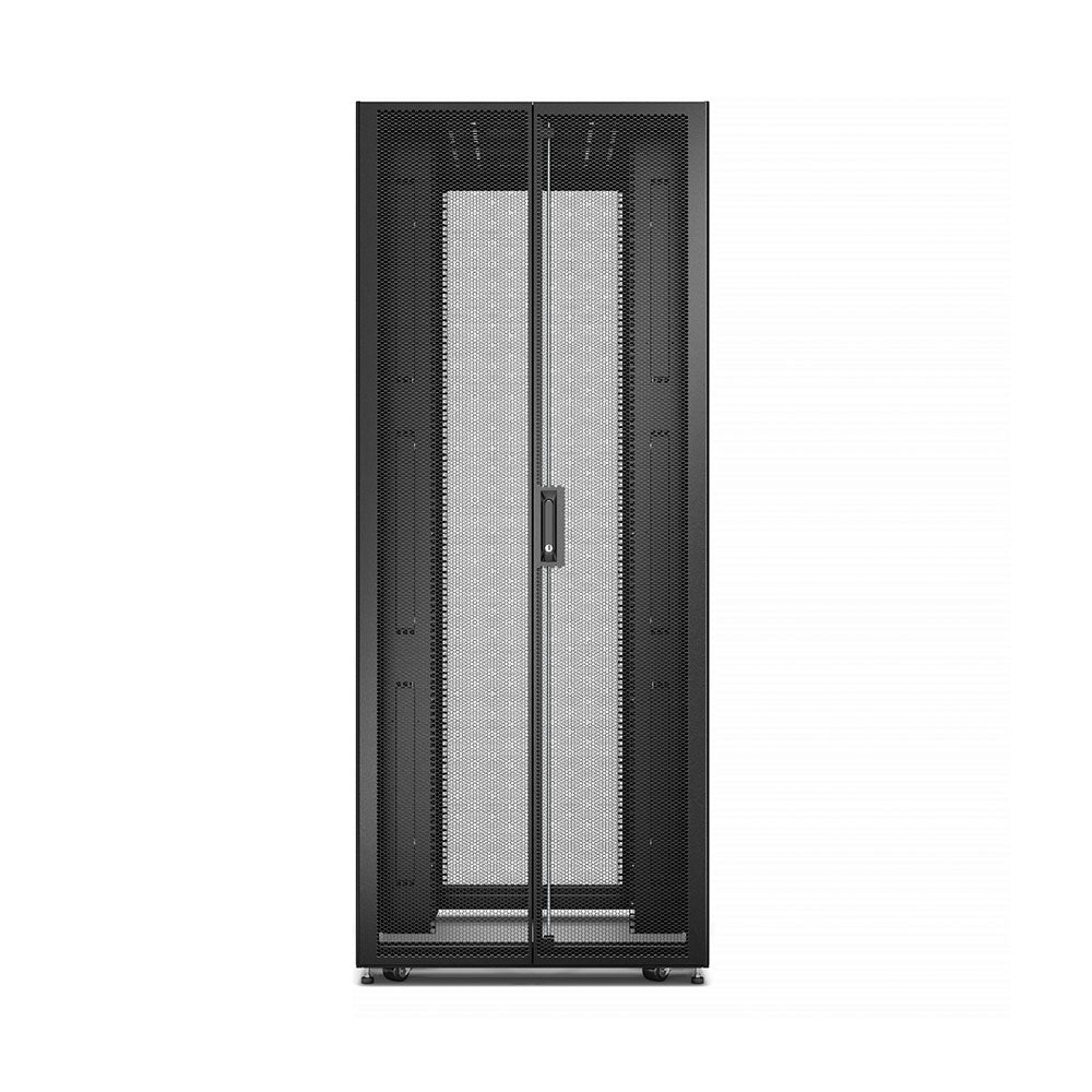 Easy Rack ER8822, 48U, Black, With Roof, Castors, Feet, 4 Brackets, and Side Panels, No Bottom