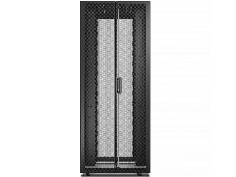 Easy Rack ER8822, 48U, Black, With Roof, Castors, Feet, 4 Brackets, and Side Panels, No Bottom