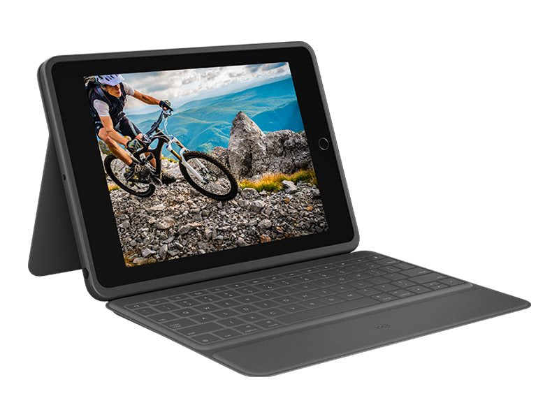 Logitech Rugged Folio Keyboard Case with Bluetooth for iPad 7th & 8th Generation