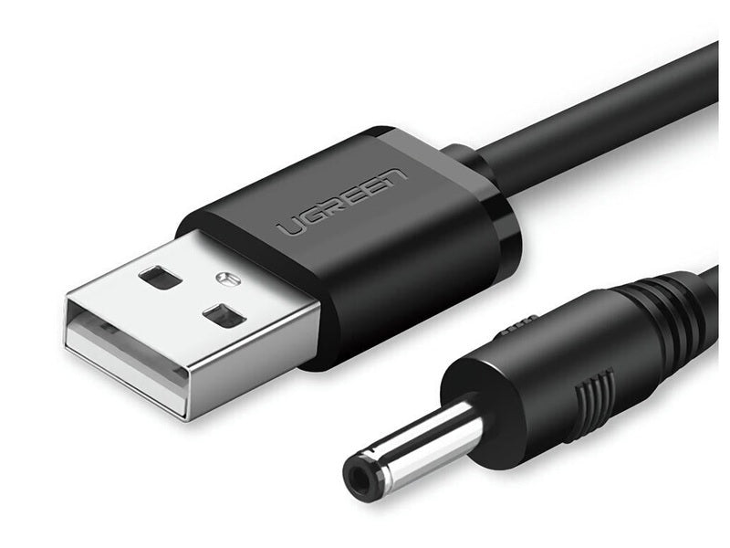 UGREEN USB2.0-A to DC 3.5mm M/F Charging Cable 1m Black 10376