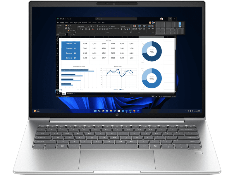HP ProBook 445 G11 Ryzen 7 16GB 512GB SSD, 14" WUXGA AG Laptop W11P 1YR