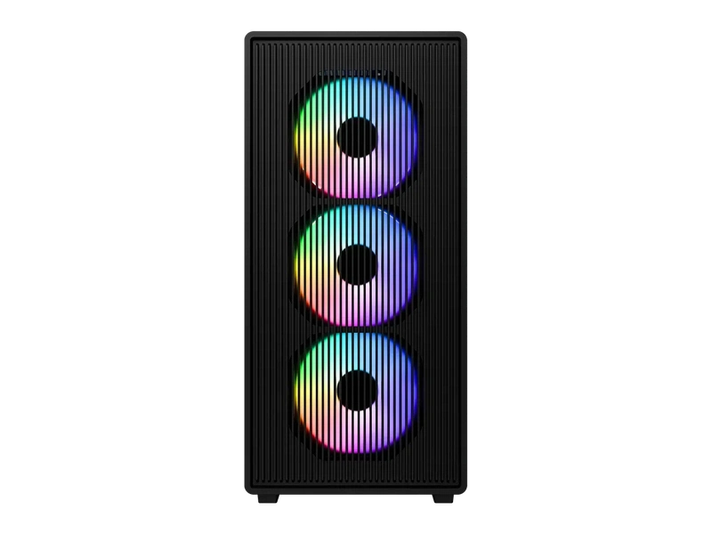 Cooler Master Elite 350 Micro-ATX Case w/ 4x ARGB Fans & Tempered Glass - Black