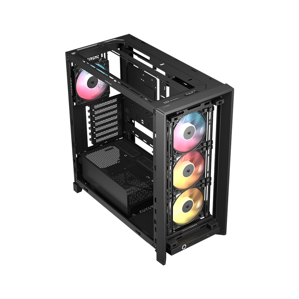 Corsair FRAME 4000D LCD RS ARGB Premium Mid-Tower E-ATX PC Case - Black