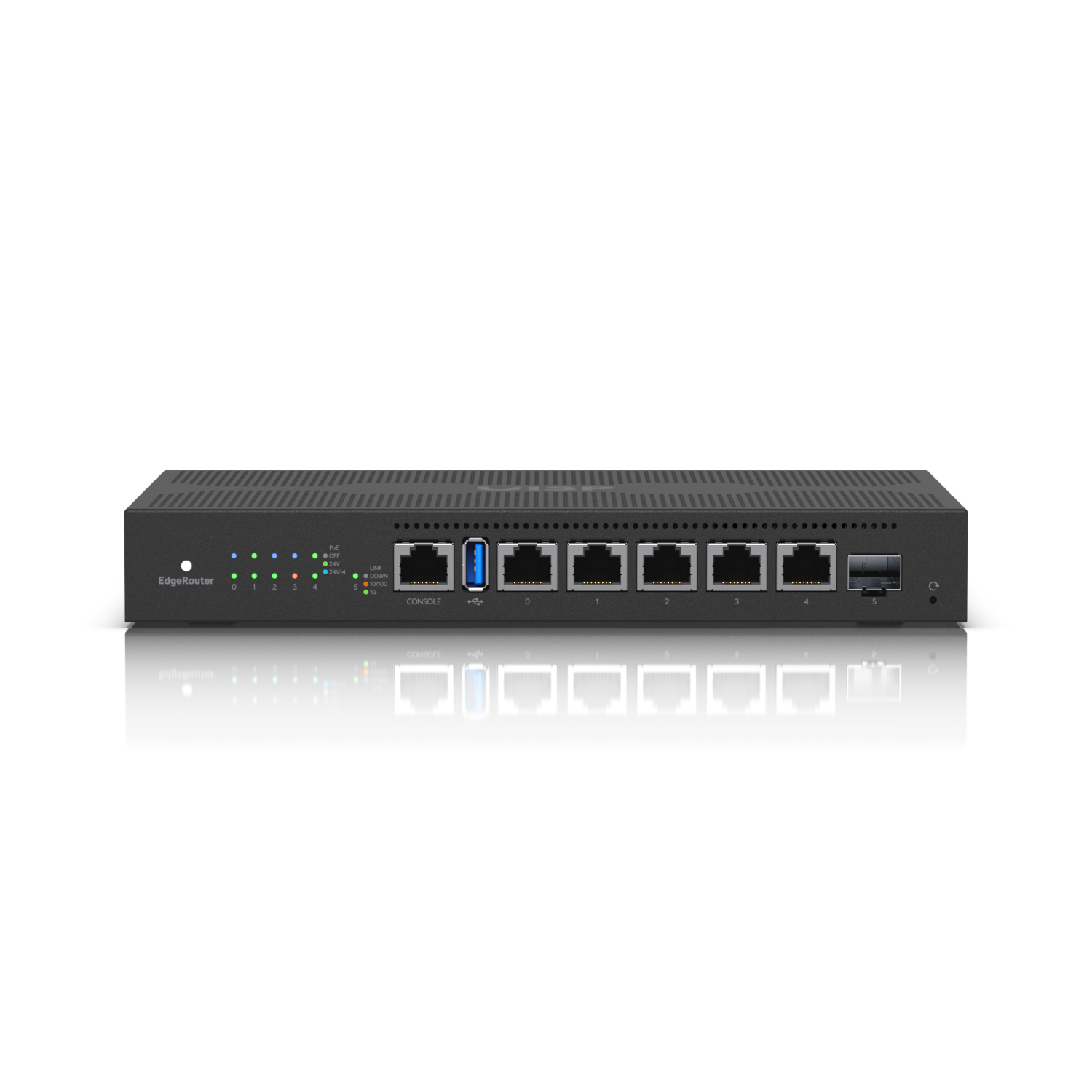 Ubiquiti EdgeRouter 6 - 5-Port Gigabit Router, 1 SFP Ports- 24v Passive PoE Out All Ports