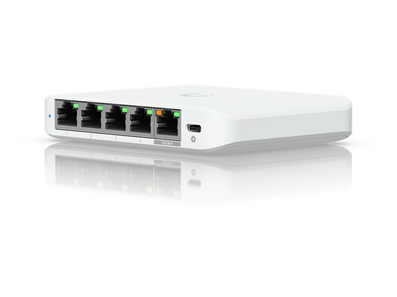 Ubiquiti USW-Flex-2.5G-5 UniFi Compact 5 Port Gigabit Desktop Switch