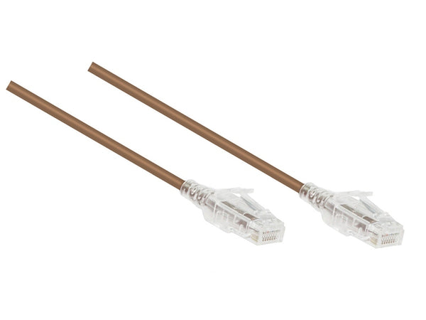 Konix 0.5M Slim CAT6 UTP Patch Cable LSZH in Brown