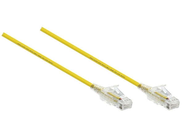 Konix 0.25M Slim CAT6 UTP Patch Cable LSZH in Yellow