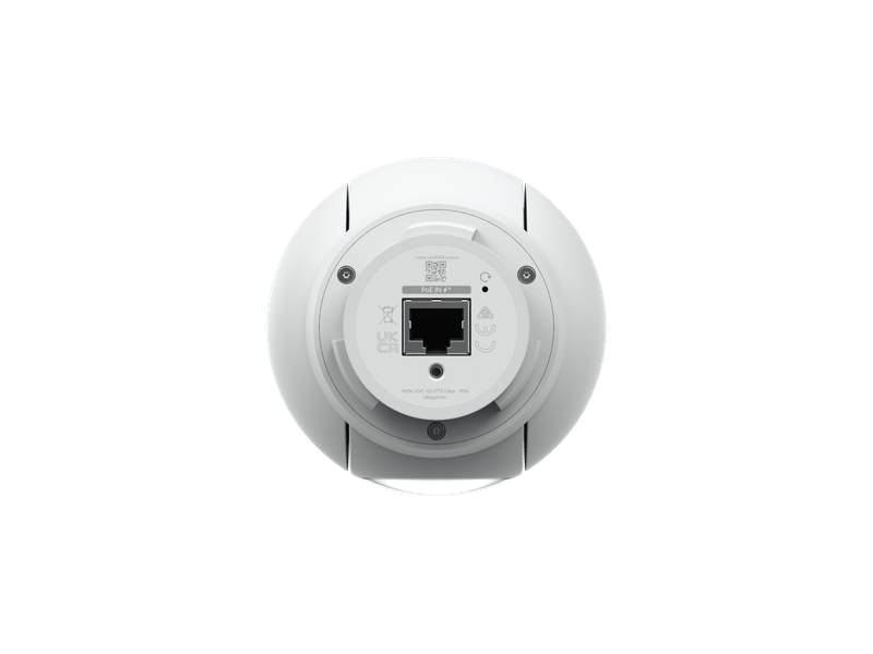 Ubiquiti UVC-G5-PTZ UniFi Protect G5 PTZ Camera, White, Compact, Weatherproof 2K HD, IP66, Remote Pan-tilt-zoom Control, Automatic Person Tracking