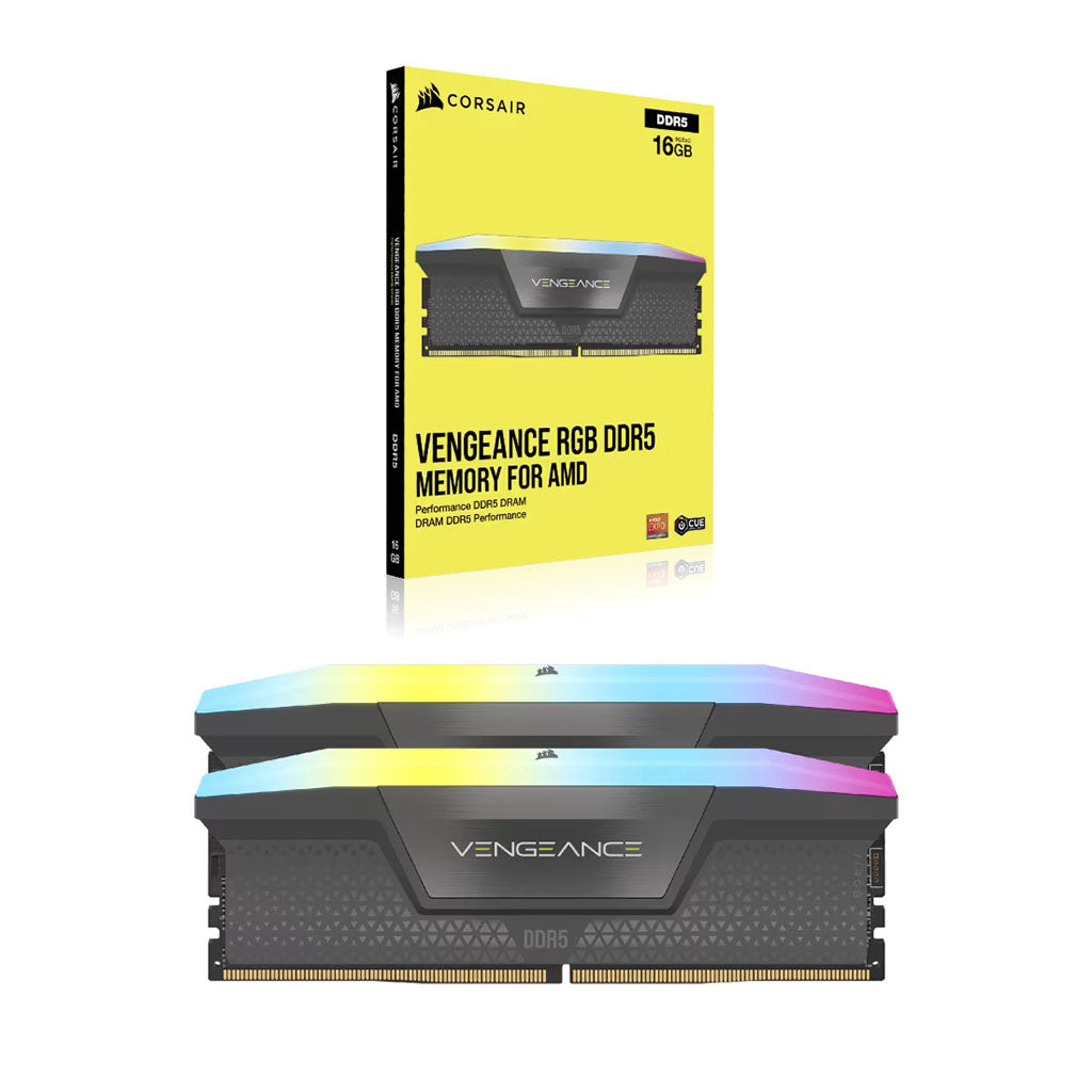 Corsair Vengeance RGB 64GB 2x32GB DDR5 5600MHz AMD EXPO & Intel XMP CL40 Desktop Memory CMH64GX5M2D5600Z40