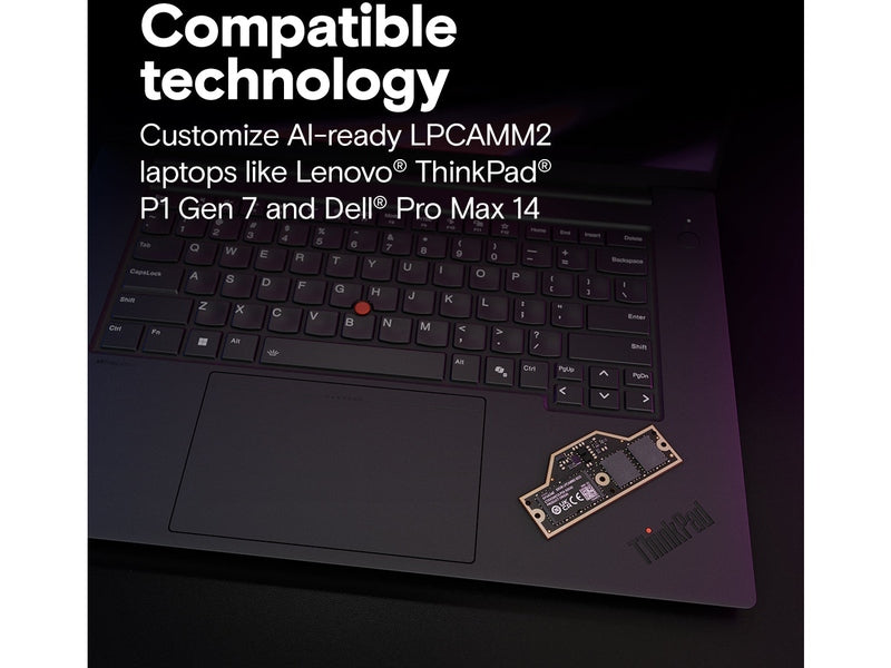 Crucial CT32G75C2LP5X 32GB 1x32GB LPDDR5X LPCAMM2 7500Mhz Memory for Lenovo P1 P14 P16v