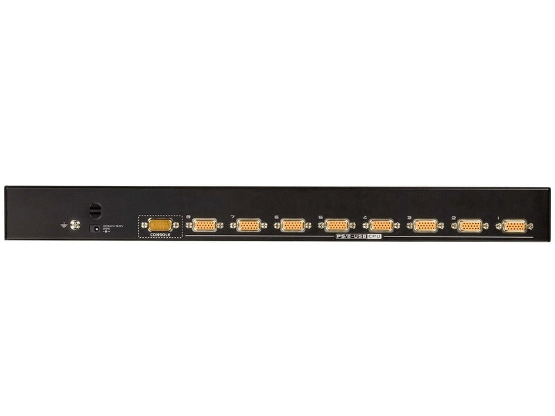 Aten Rackmount KVM Switch 8 Port VGA PS/2-USB, 1x Custom KVM Cable Included