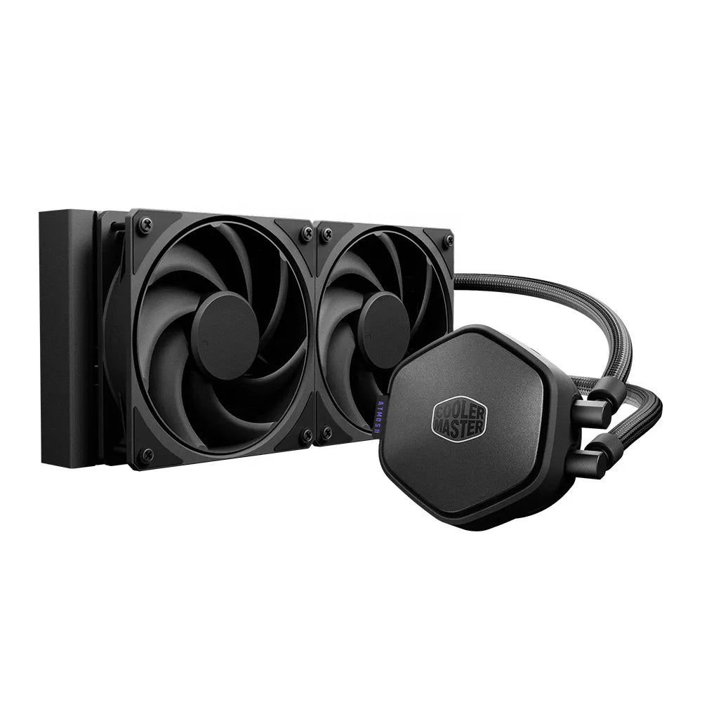 Cooler Master MasterLiquid Atmos II Stealth 240mm All-Black Non-LED AIO Liquid CPU Cooler