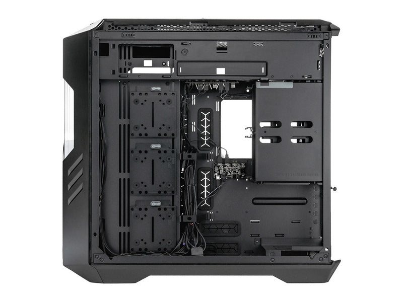 Cooler Master HAF 700 EVO, Edge-Lit ARGB Tempered Glass Intake Blades Design, Built-in LCD Display