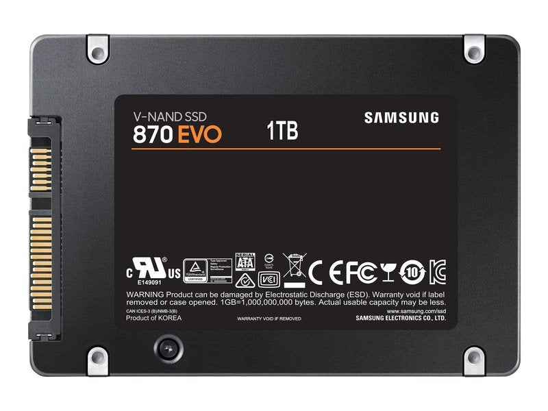 Samsung 870 Evo 1TB 2.5" SATA III 6GB/s V-NAND SSD