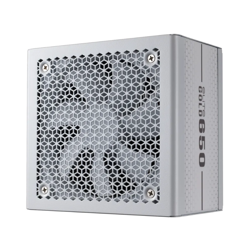 Cooler Master Elite Gold 650 650W 80+ Gold Fully Modular ATX 3.1 Power Supply - White Edition