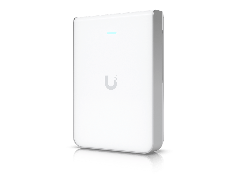 Ubiquiti U7 Pro Wall, 6 Spatial Strea,6 GHz Support Tailored,PoE+, Voltage 44—57V DC, Max Power 22W,2.5 GbE uplink,300+ Devices,140 m² cover