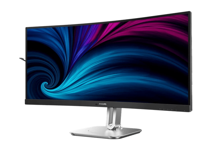 Philips 34B2U5600C 34" 120Hz UWQHD VA Curved Business Monitor with USB-C Docking, Speakers