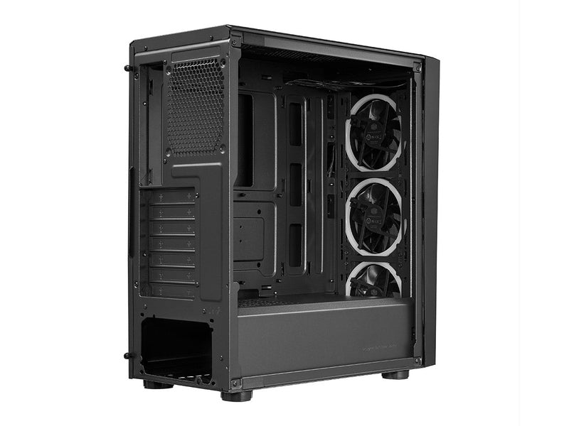 Cooler Master CMP510, ATX, ARGB Strip & 3x ARGB Dual Ring Fans, Front Panel Design, Full Black Coating