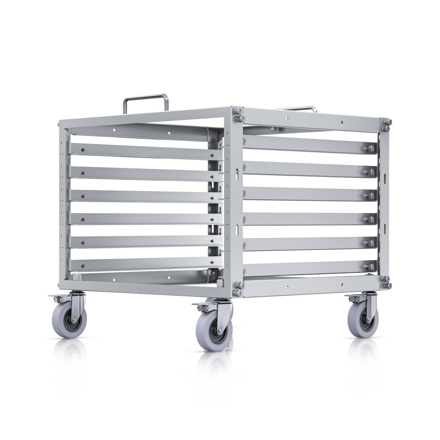Ubiquiti Toolless Mini Rack, 6U-sized Device Rack with 24-port Blank Patch Panel, Can Assembled Without Tools, Lockable Casters