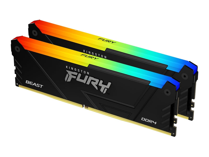 Kingston 32GB 2x16GB KF432C16BB2AK2/32 Fury Beast RGB 3200MHz DDR4 RAM