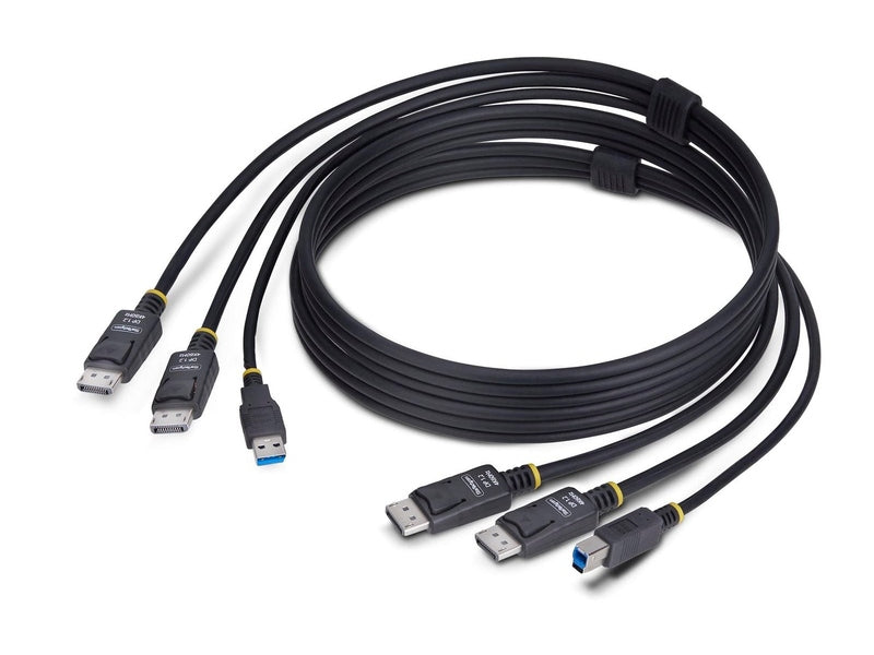 StarTech 1.8M Dual-Displayport And USB 5Gbps KVM Cable, 2 Yr